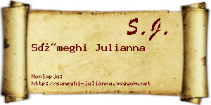 Sümeghi Julianna névjegykártya